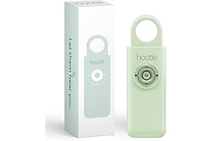 Hootie Personal Safety Alarm: Keychain Alarm, Self-Defense Siren with Strobe Light