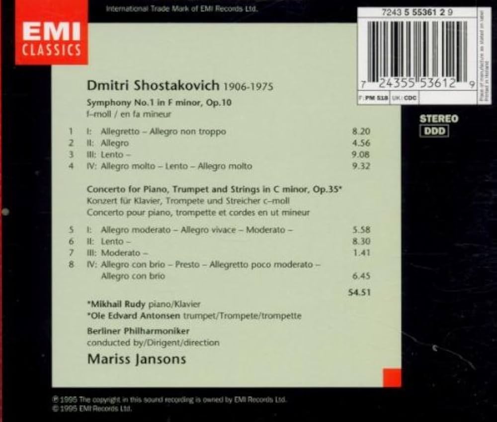 その他 Shostakovich: Symphony 1 Ctos [CD] Amazon.co.jp: Shostakovich: Symphony 1 Ctos: ミュージック
