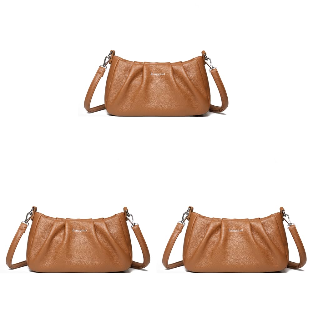 Bolso de mano de mujer de moda PU color sólido gran bandolera compartimento | Gran espacio interior con varios bolsillos para fácil almacenamiento cuando salgas o compras