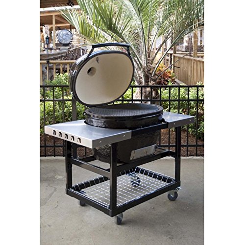 Primo Ceramic Charcoal Smoker Grill On Cart With Side Tables - Oval Xl #TOP1