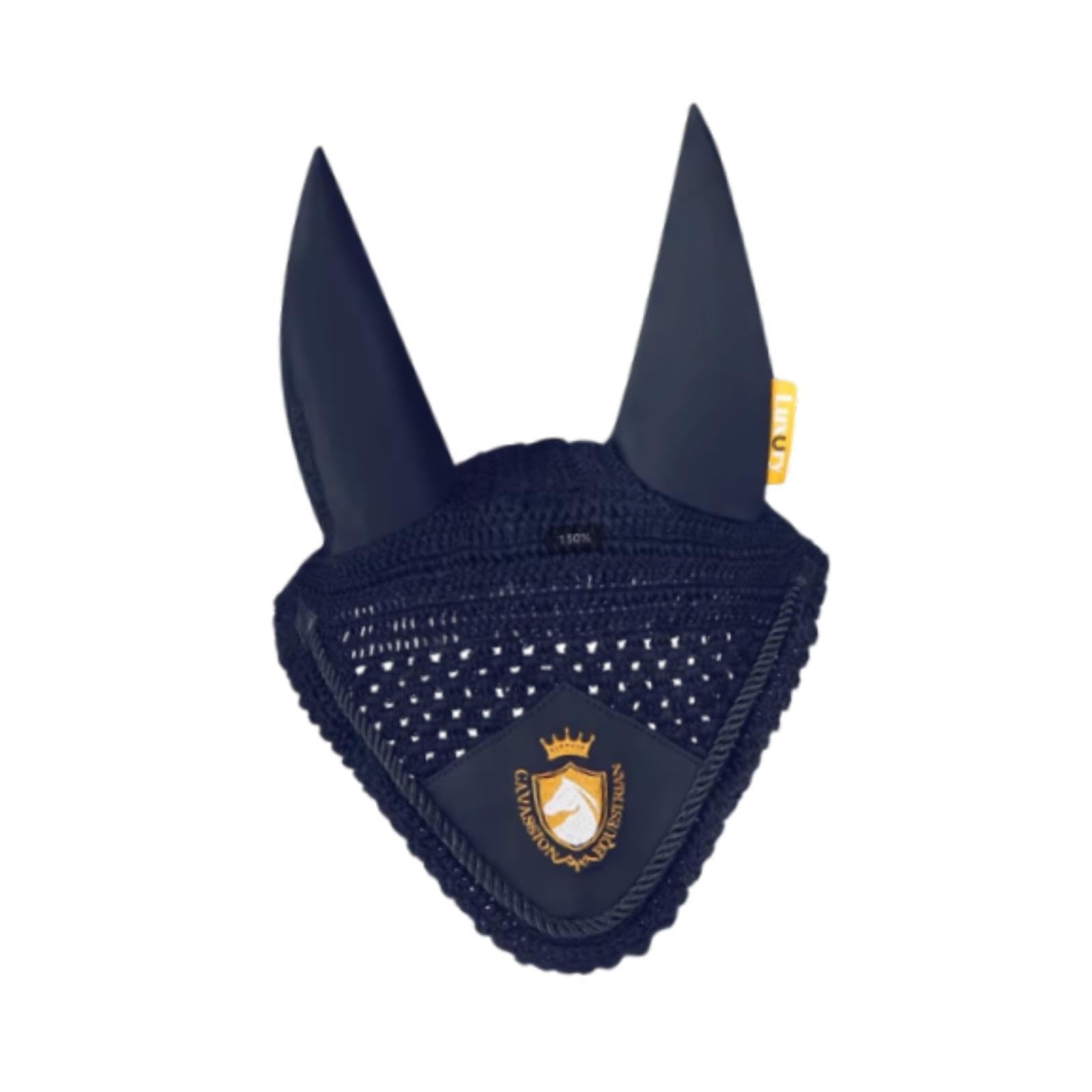 Bonnet Anti-Mouches pour Chevaux, Accessoire équestre Pratique, Marine