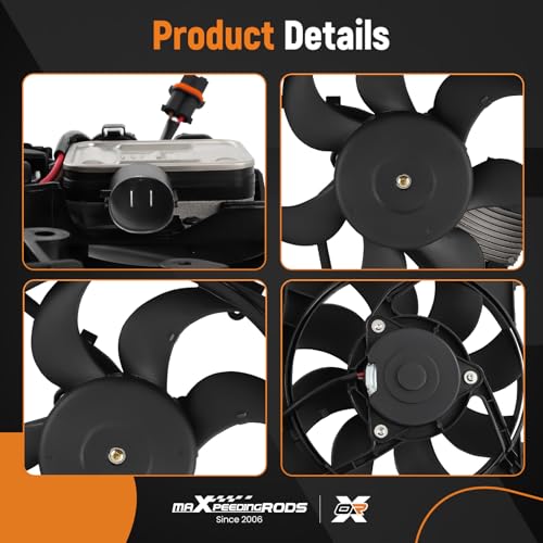 Image of maXpeedingrods New Cooling Fan Motor Assembly for Land Rover Discovery Sport 2015-2017, for Land Rover LR2 2013-2015, for Land Rover Range Rover Evoque 2012-2017, LR045248 LR024292 LR094390