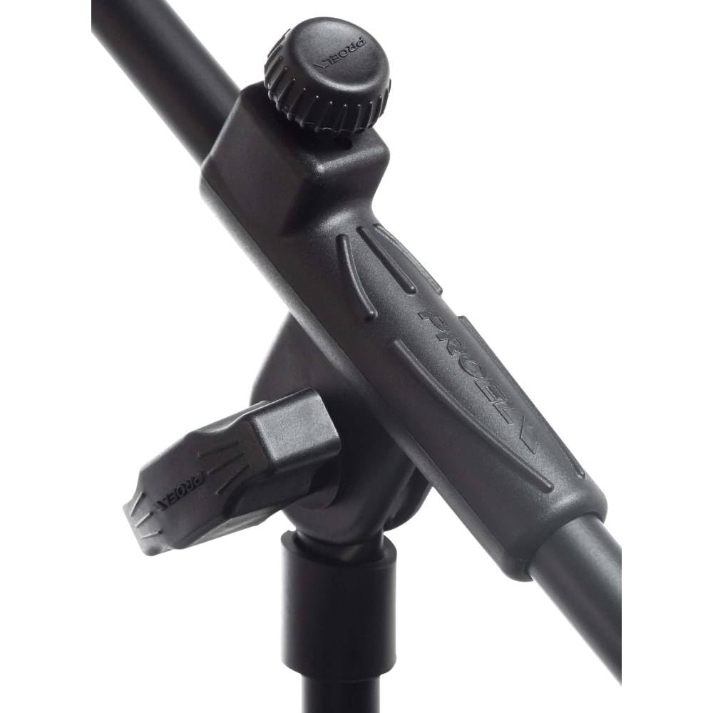 Proel RSM180, Soporte de Micrófono con Brazo, Base de Nylon Trípode, Negro