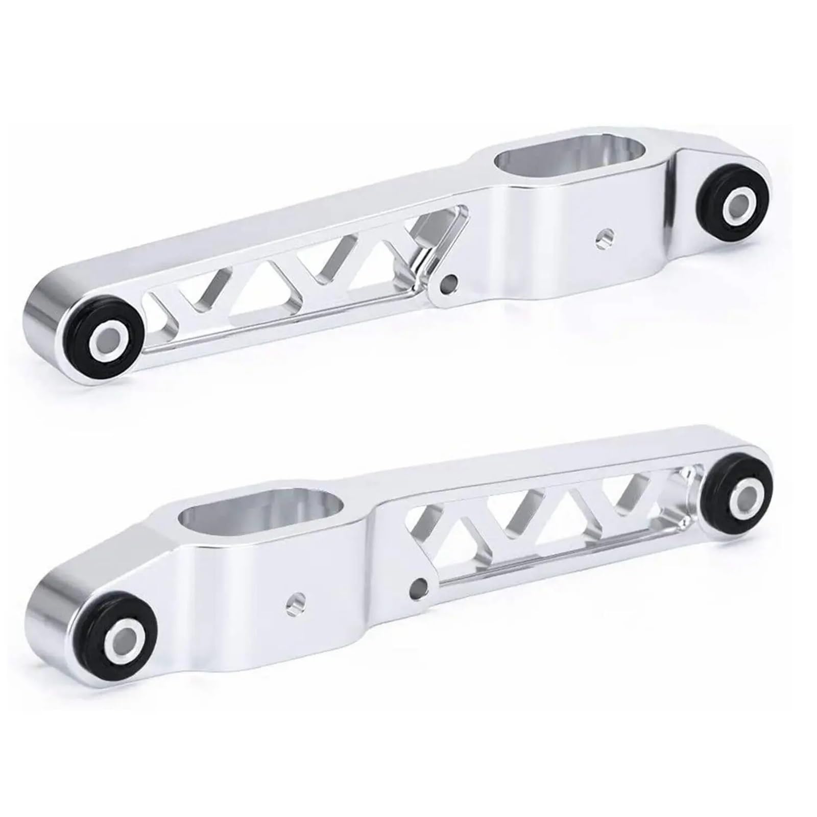 Wahacz wahadłowy Pasuje do Civic EG 88-95 Integra 94-01 złoty srebrny kęs tylne dolne wahacze ze stopu aluminium Wahacz samochodowy(Silver)