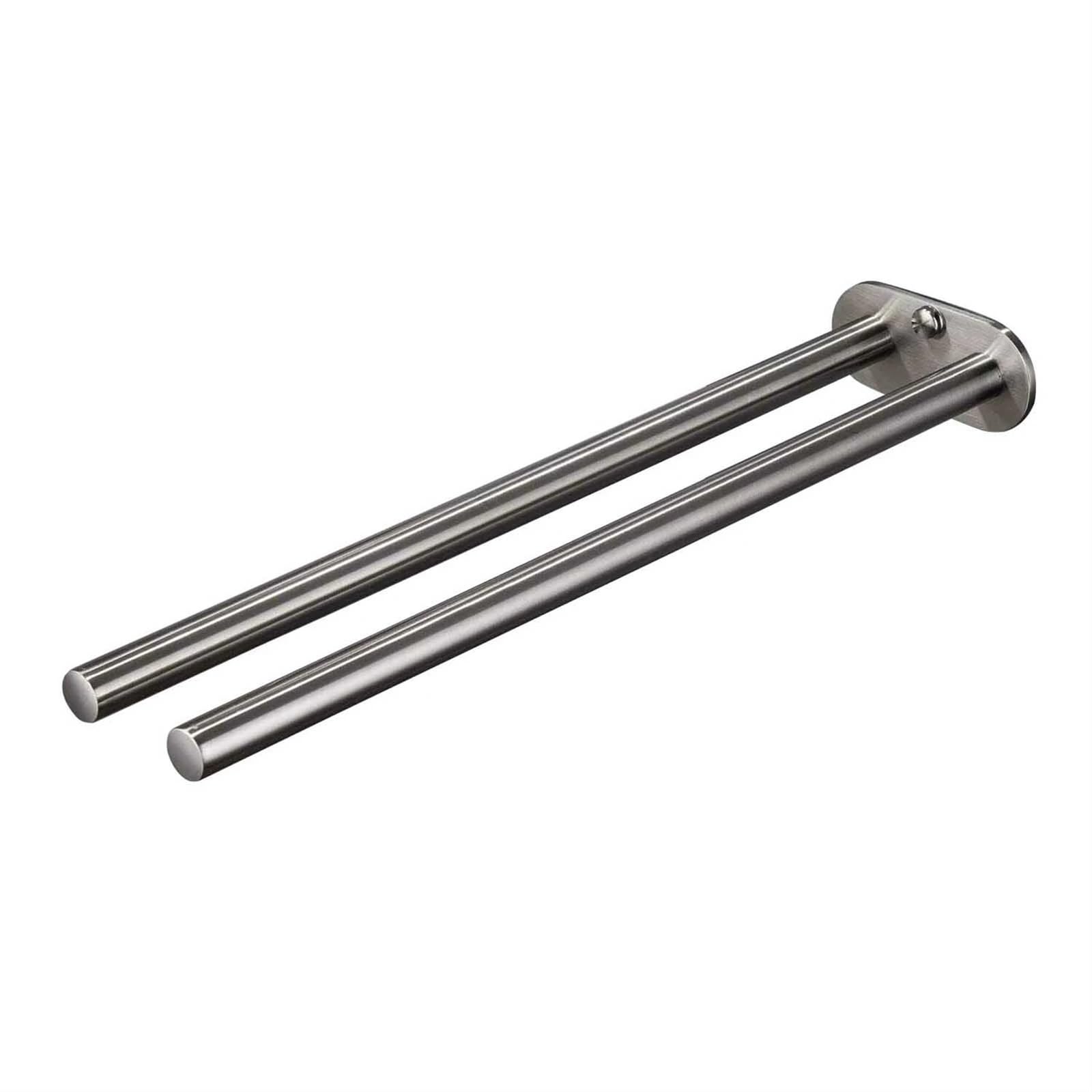 Toallero 40.2cm Towel Racks Bathroom Hardware Sliver 304 Stainless Steel Towel Holder Bathroom para BañO Y Cocina(Two)
