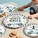 Fexivo 256pcs Fast One Birthday Decorations for Boys, All-in-1 Supplies Pack with 20pcs Vintage Race Car and Car Themed Plates, Napkins, 2pcs Tablecloth for Fast One Birthday Decorations