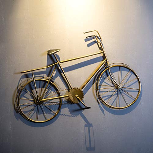 NLQZS-Y Loft Retro Creativo Modelo de Bicicleta Decoración de Pared Creative Bar Cafe Restaurant Decoración de Pared Bronze