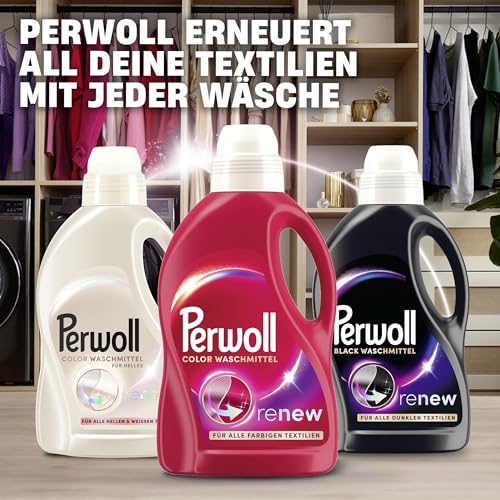 Perwoll Renew Color Waschmittel (27 Waschladungen), Feinwaschmittel reinigt schonend und erneuert Farben und Fasern, für alle farbigen Textilien, Waschmittel mit Triple Renew Technologie, 1 Stück 6