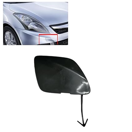 MY IND Car Accessories,Fit for Suzuki Swift Dzire [2015-2017] Front Bumper Tow Hook Cover Cap Black ABS Eye Cover Automotive Part-[2377]