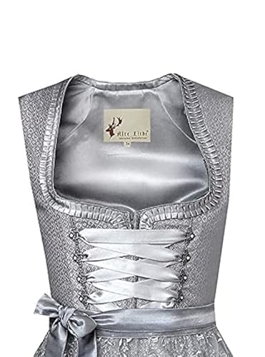 Alte Liebe 2pcs Oktoberfest Dress Women\'s German Dirndl Dress A341 /40 Grey