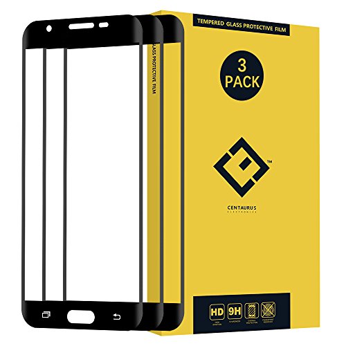 Screen Protector Compatible with Samsung Galaxy J7 2017-(3 Packs) Ultra-Thin 9H Hardness Full Coverage Tempered Protective Film Replacement for J727 Halo SM-J727V J727T1 Sky PRO S727VL J727T J727U