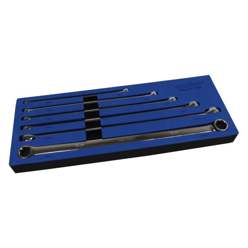Ringschlüssel-Set 6-teilig – Zum Lösen Von Abgerundeten Muttern & Schrauben (8–19 Mm)