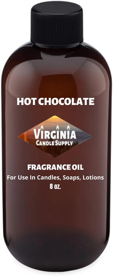 Hot Chocolate Fragrance Oil (8 oz Bottle) for Candle and Soap Making, Tart Making, Room Sprays, Lotions, Car Fresheners, Slime, Bath Bombs, Warmers