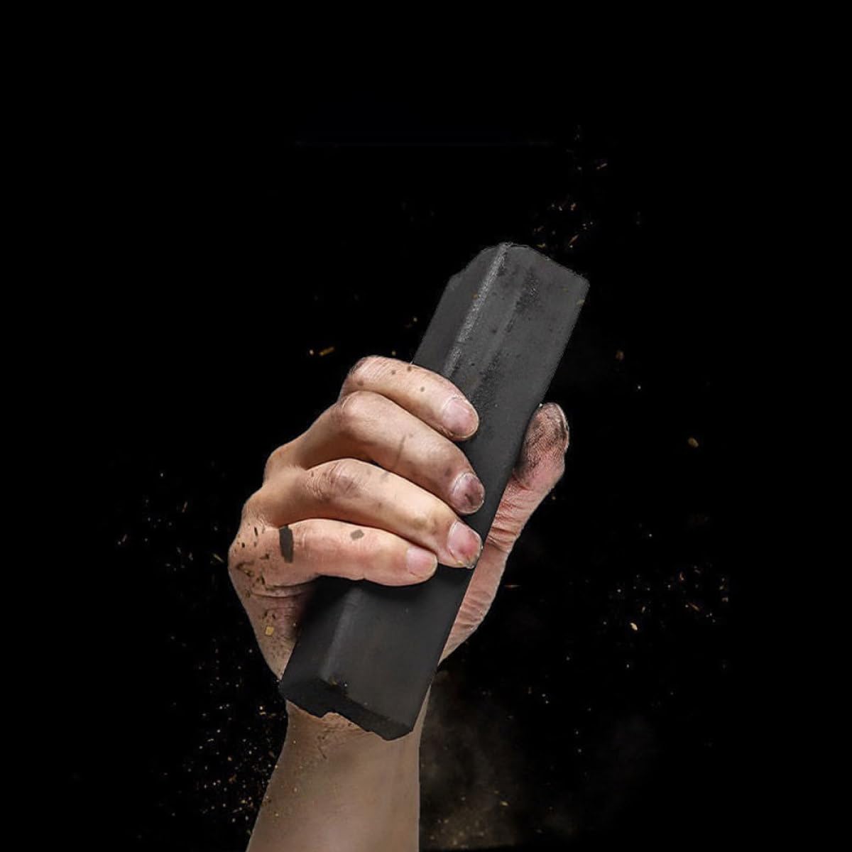 Alipis 5 Pezzi Carbone per Barbecue Senza Fumo, Carbone di Legno da Picnic, bambù, Nero, per Cucinare per Recupero Dopo Sauna, per Principianti del Campeggio e Professionisti