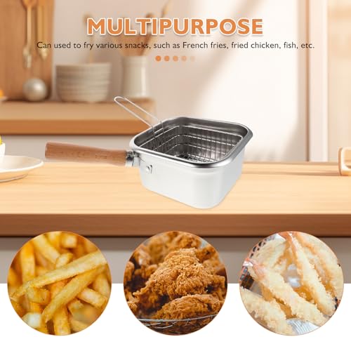 Friteuse avec panier en acier inoxydable DOITOOL pour poisson et camping