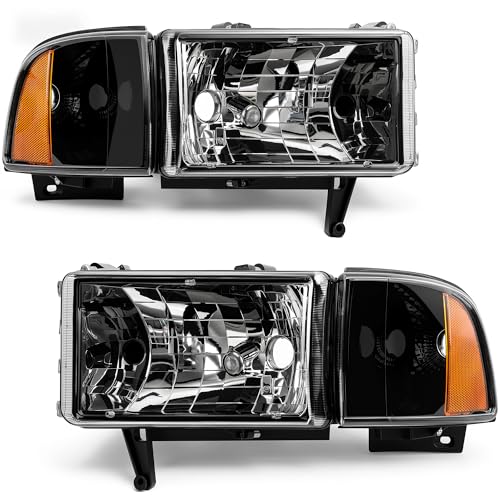 AUTOSAVER88 Headlight Assembly Compatible with 1994-2001 Dodge Ram 1500