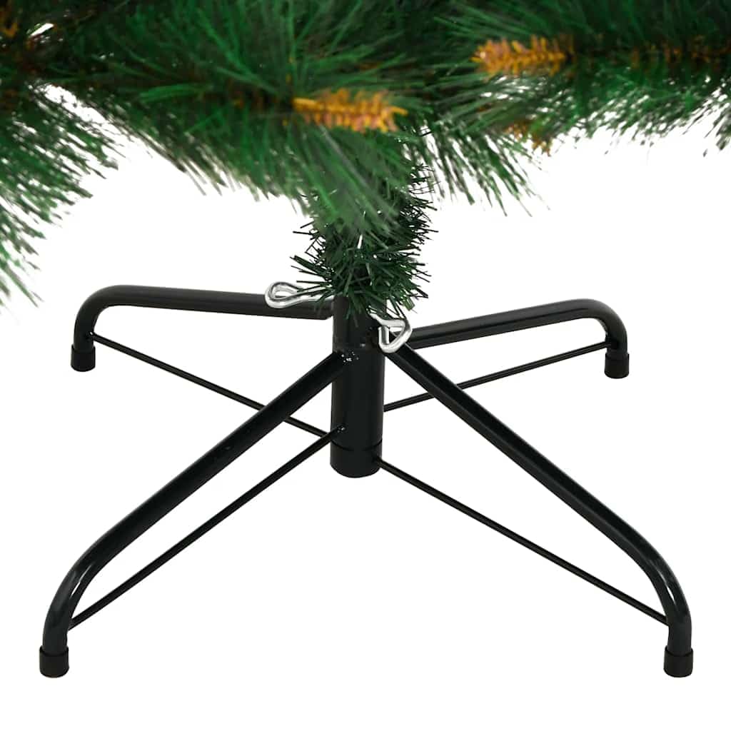Sapin de Noël artificiel avec charnières et support 180 cm PVC