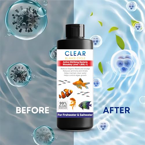 Image of Beyond Fill Automatic Fish Tank Cleaner Liquid | Cloudy Water Remover for Crystal Clear Aquarium Water | Algae Remover |Buy 1 Get 1 Free(100ML Each)