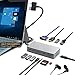 Produktbild Surface Pro Docking Station für Surface Pro 6 / Pro 5 / Pro 4 USB-Hub-Dockingstation mit Gigabit-Ethernet, 4K-HDMI-VGA-Display-Anschluss, 3xUSB 3.0, Audioausgang, USB C-Anschluss, SD/TF-Kartenleser