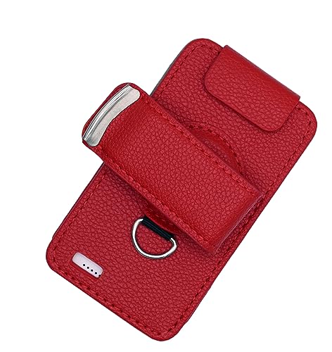 Étui Dexcom G7 rouge de qualité supérieure en coque rigide - 4