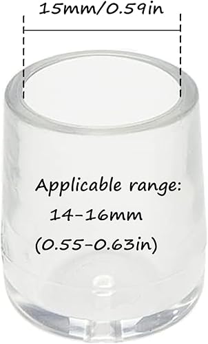 Miniatura 7 de Semetall 12 tapas de silicona de 0.83 pulgadas para patas de silla, protectores de suelo, fundas redondas para pies de mesa, para evitar arañazos y