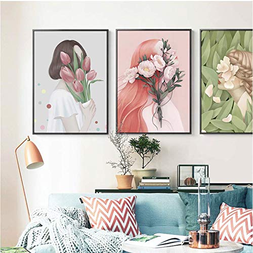 Gravure sur toile rose fleur élégante pour une décoration haut de gamme
