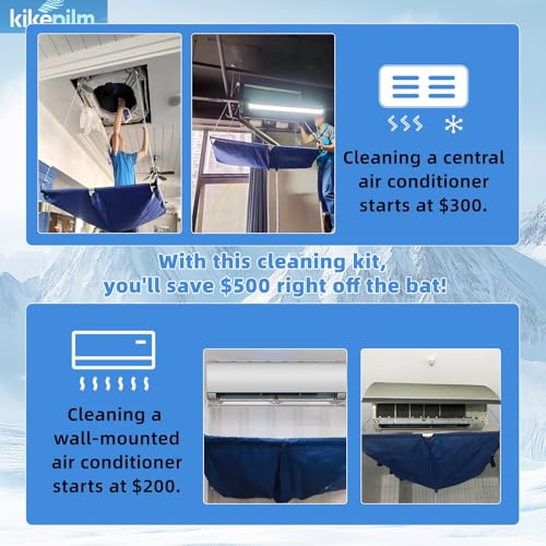 Full Set 20pcsmini Split Cleaning Kit,Mini Split Ac Unit Cleaning Bag
