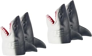 ibasenice 4 Pçs Fantoche De Tubarão Fantoche De Mão De Tubarão Fantoche De Contação De Histórias De Borracha Fantoche De Mão Brinquedos Do Oceano Brinquedos De Animais Do Oceano