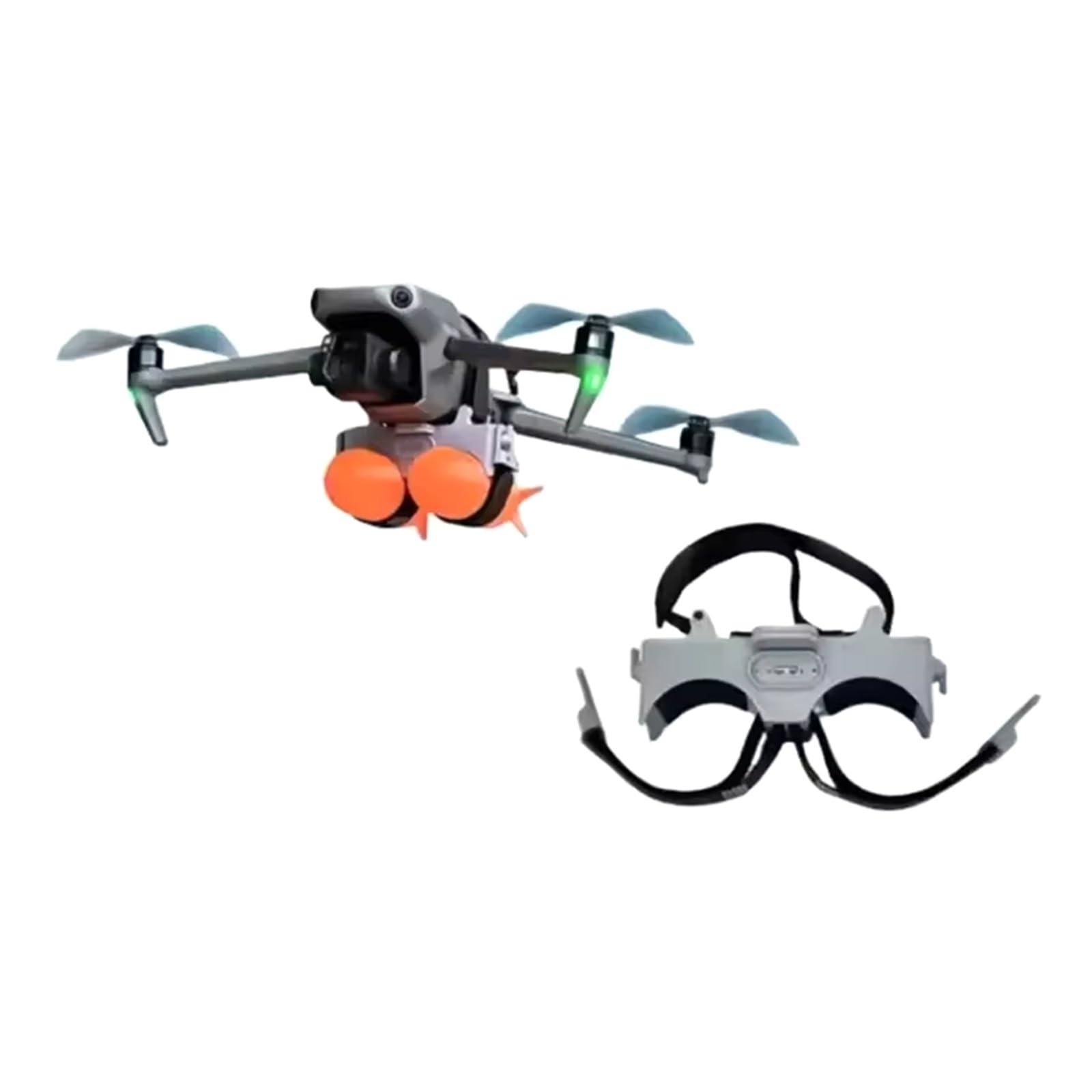 Drone Airdrop System Drone Doppio Lanciatore con Induzione Luce per DJ&I Mi&ni 4/4Pro (Telecomando Incluso) -Y18A