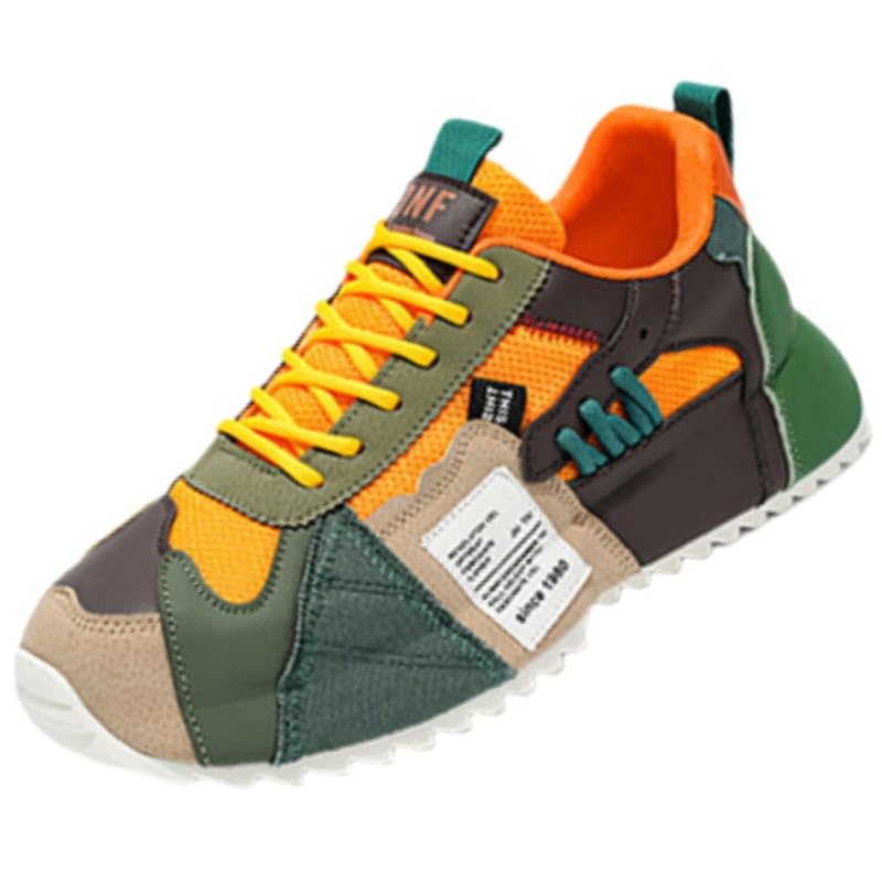 Large-Size Men's Fashionable Thick-Soled Sports Shoes. Mesh Material for Breathability. Anti-Slip Rubber Sole. Comfortable and Casual. Suitable for Outdoor and Daily use.