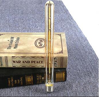 ZRJIA E27 T30 300mm Decoratieve LED Lamp Vintage Stijl Retro Industrieel Antiek Edison E27 T30 6W 600lm 2700K warm wit 360° 230V, Geen Flikkering, Niet-dimbaar (Pack van 2) - Image 6