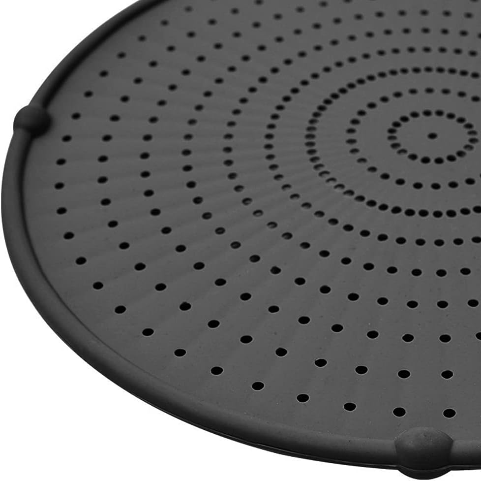 Silicone Splatter Screen Guard Nonstick Oil Grease Pan Lid Cover Strainer Drain Board Frying Pot Mat