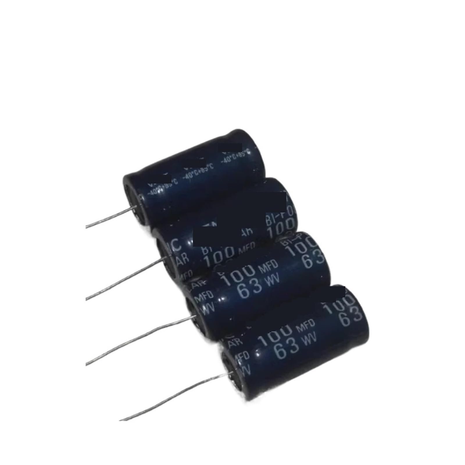 Condensateur bipolaire 63V 100uF anti-torsion audio pour filtre acoustique