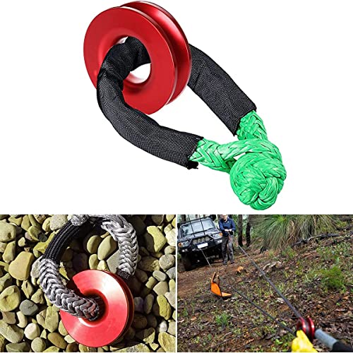 Macimo Shackle Ring, Snatch Ring For Atv Utv Suv Truck 41000 Lb, Red #TOP6