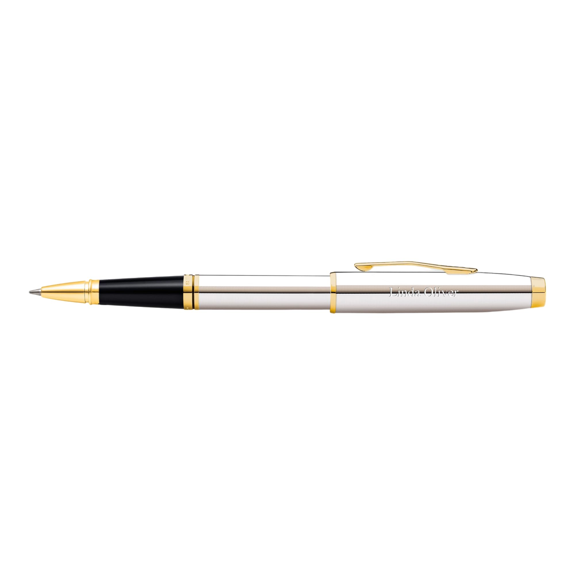 THINGS REMEMBERED Engraved Cross Coventry Chrome & Gold Rollerball Pen (Free Customization)