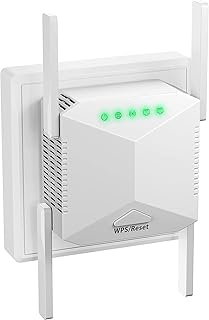 2023 Newest WiFi Extender, WiFi Booster, WiFi Repeater, 4 *Antennas Covers Up to 3800 Sq.ft and 45 Devices, Internet Booster - with Ethernet Port, Home Wireless Signal Booster, Quick Setup