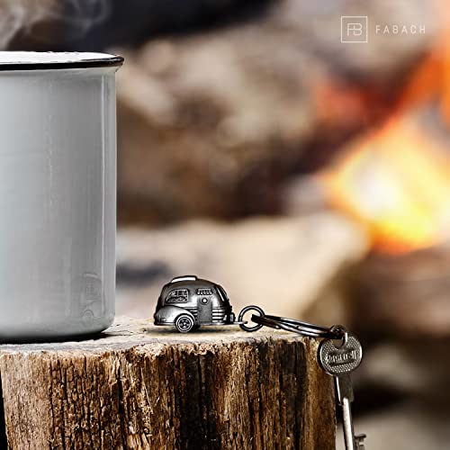FABACH Camper Schlüsselanhänger - Wohnwagen Geschenk für Camper - Van Accessories Miniatur - Camping Geschenkideen für Wohnwagenfahrer