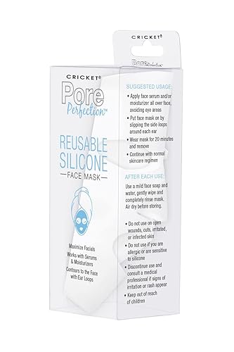 Miniatura 4 de Cricket Pore Perfection Fresh Face Fabulous Tools Bundle Dermaplaning Razors, Blackhead Brush, Disco Limpiador, Máscara de Silicona Reutilizable,
