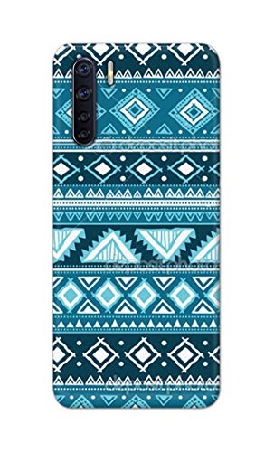Image of PRINTFIDAA Coloured Tribal Pattern Hard Back Cover for Oppo F15 / Oppo A91 / Oppo F15s / Oppo Reno 3, CPH2001, CPH2021 Back Cover -(P6) KAT1008