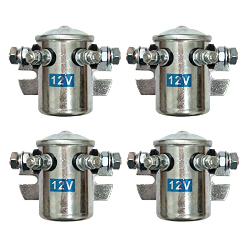Relais 12V 200A : lot de 4 doubles isolateurs de batterie haute intensité pour travaux intensifs