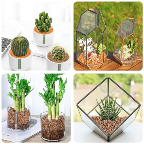 Image of 0.88 LB Brown Decorative Succulent Cactus Gravel,Terrarium Small Rocks | Indoor Plants Orchid Soil Cover Stones,Candle Holder Vase Filler Decor Pebbles,2-5mm