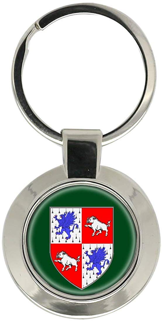 Giftshop Uk Unisex Silver Coloured Metal County Longford (Ireland) Key Ring