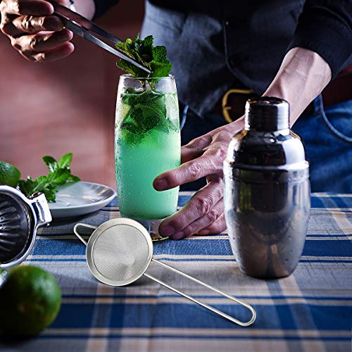 AIEVE Cocktail Zeef, 2 Pack RVS Thee Zeef Bar Zeefzeef, Fijne Mesh Zeef, Conische Zeef met Handvat voor het Filteren van… - Afbeelding 8