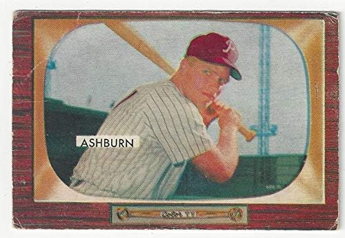 Richie Ashburn Vintage Baseball Card - 1955 Bowman Baseball Card #130 (Philadelphia Phillies) Free Shipping