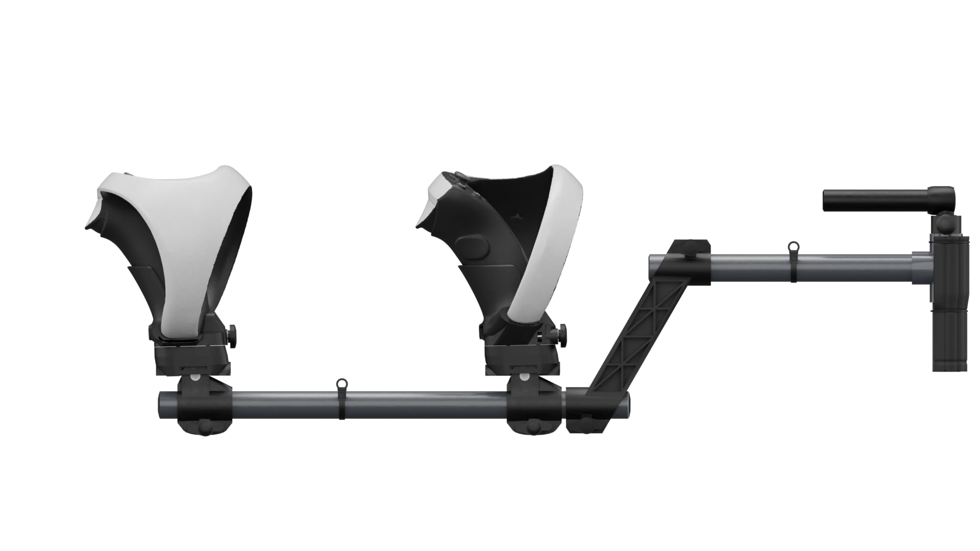 CBDYWVR VR Gunstock para PlayStation VR2, compatible con controladores PSVR2, mangos para mayor estabilidad y adaptador magnético ligero PlayStationVR2 para pistola (negro)