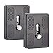 BDDFOTO PU50 Schnellwechselplatte 2 Pack Blitzschuh mit 1/4 Gewinde für Benro B0 B1 B2 J1 N1 Stativ Kugelkopf Arca Swiss und Manfrotto 50mm