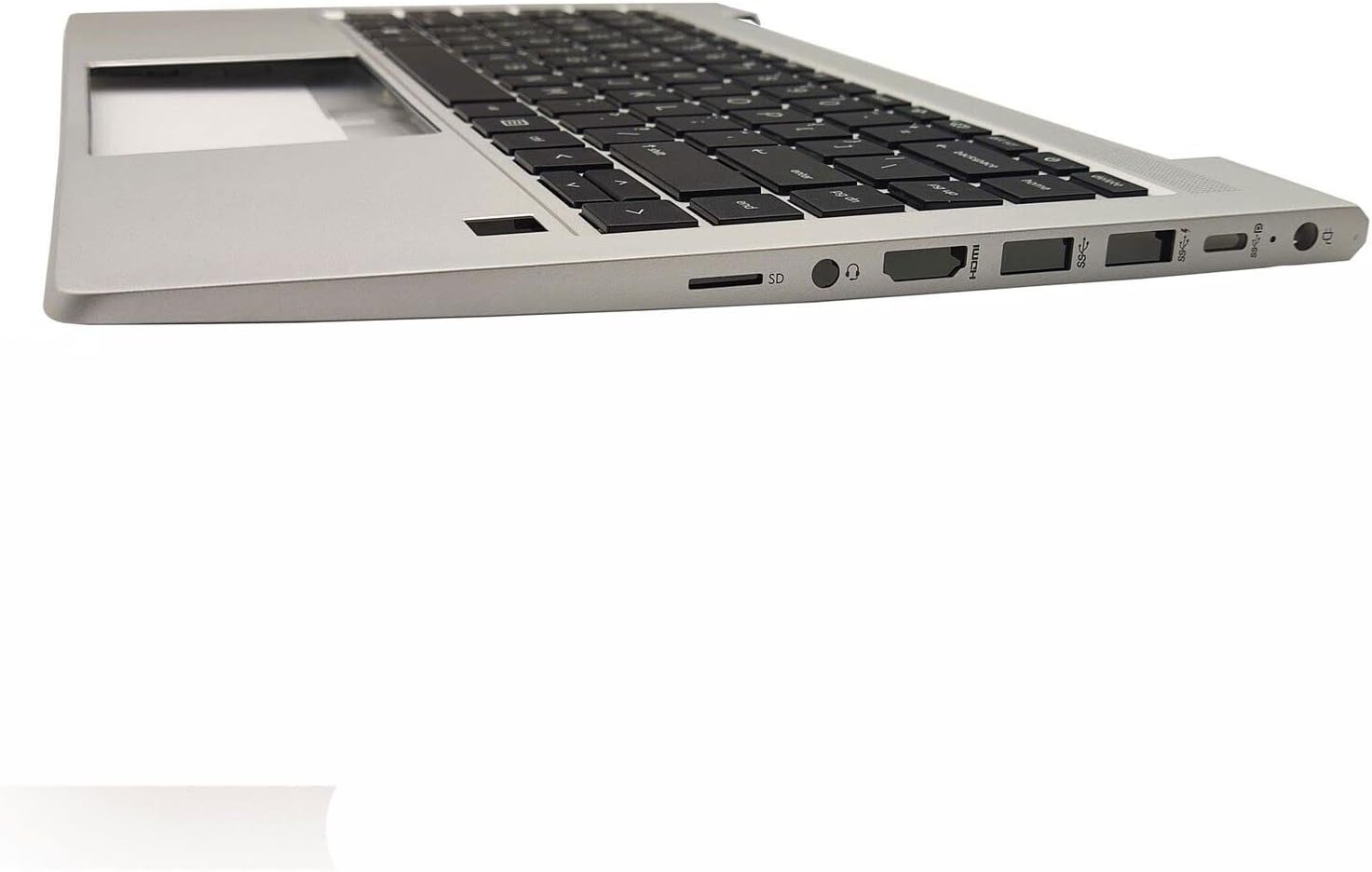 Replacement Laptop Upper Case Palmrest Non-Backlit Keyboard Touchpad Assembly Part for HP ProBook 440 G8 445 G8 PB 440 445 G8 M23770-001 M23769-001 Silver