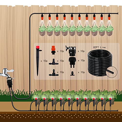 Drip-Irrigation-Kit-MUCIAKIE-82FT-Irrigation-System-Irrigation-trubing-Watering-System-Plant-Watering-Devices-Adjustable-Nozzle-Emitters-Sprinkler-Barbed-Fittings