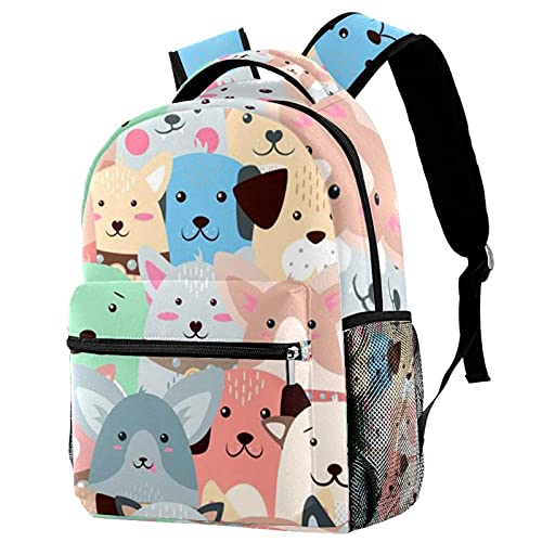 Sac à dos avec porte-bouteille et motif animal pour loisirs
