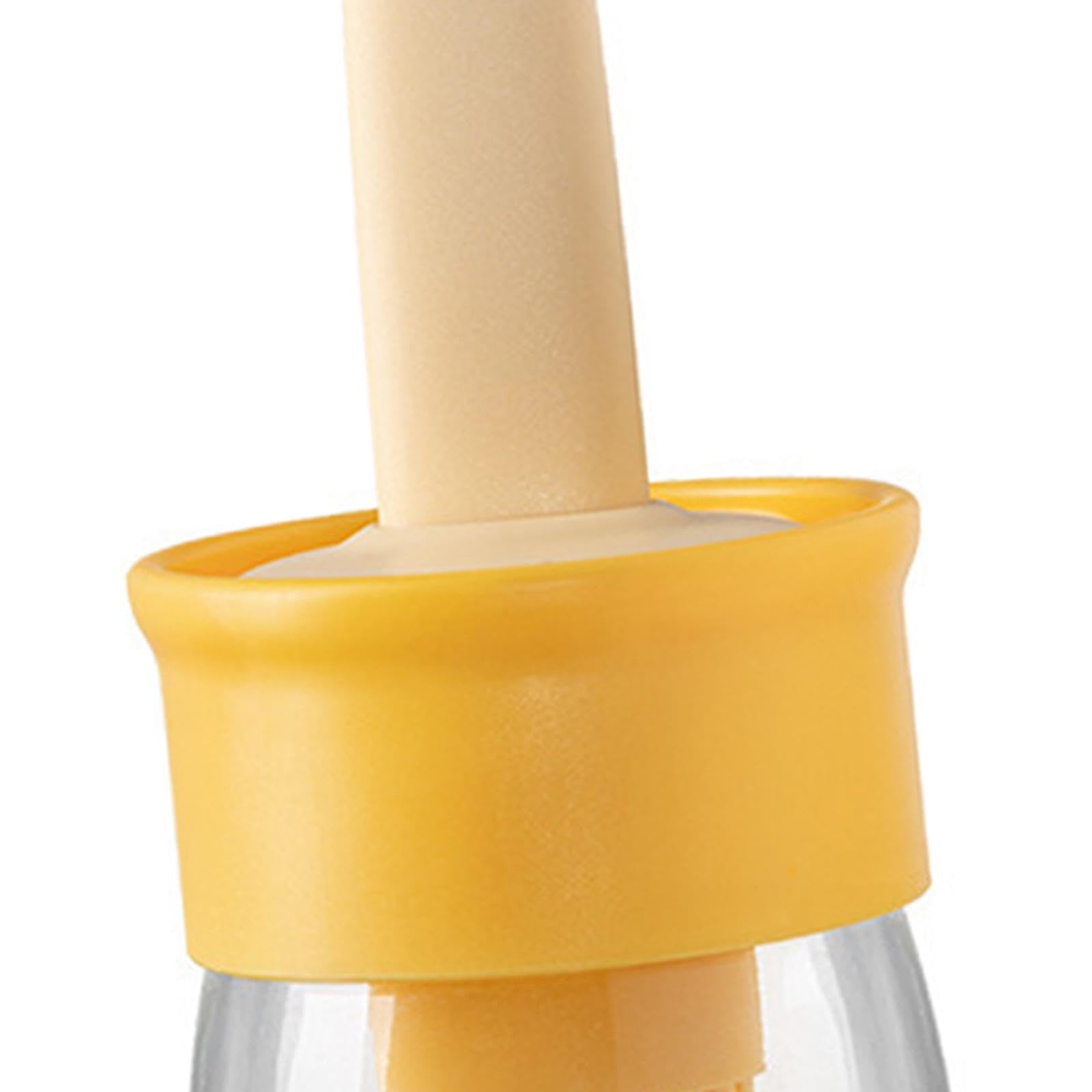 3X Botella Dispensadora de Aceite con Cepillo de Silicona Herramienta Multiusos Control Preciso del Aceite Adecuado para Cocinar Ensaladas, Adobos